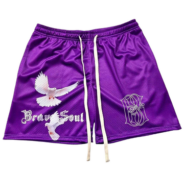 “Varlet” Shorts (Purple/White