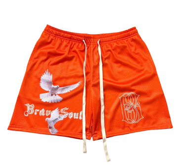 “Varlet” Shorts (Orange/White)