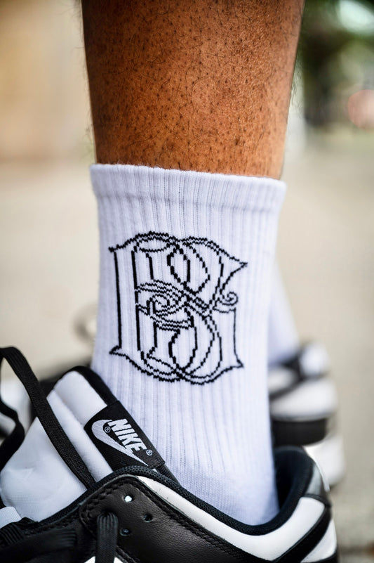 White Brave Soul Athletic Socks