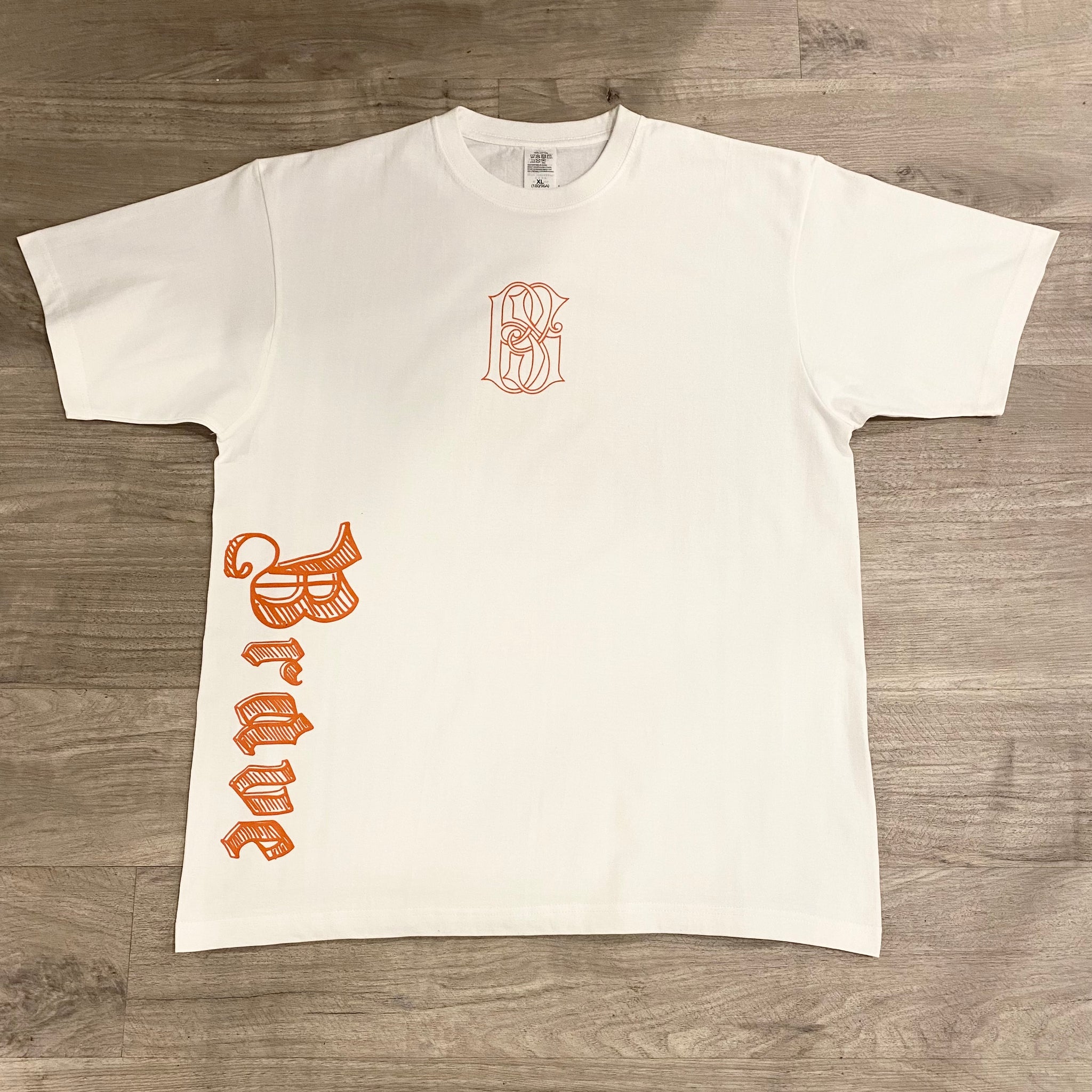 Brave Soul “Brave” Tee White/Orange