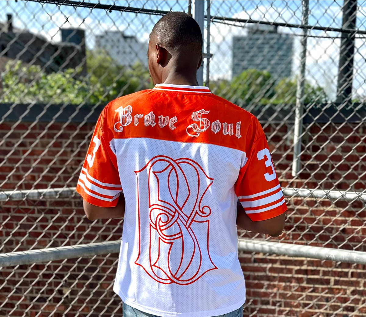 Brave Jersey Orange/White