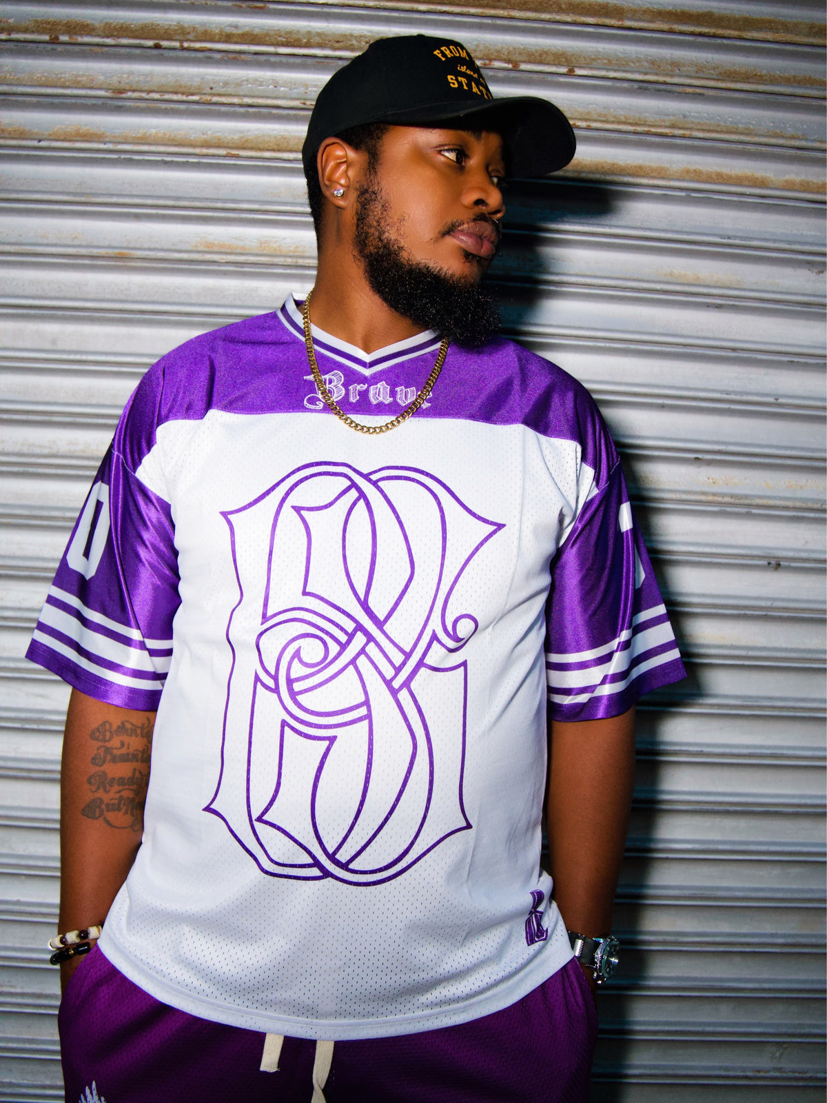 Brave Jersey Purple/White
