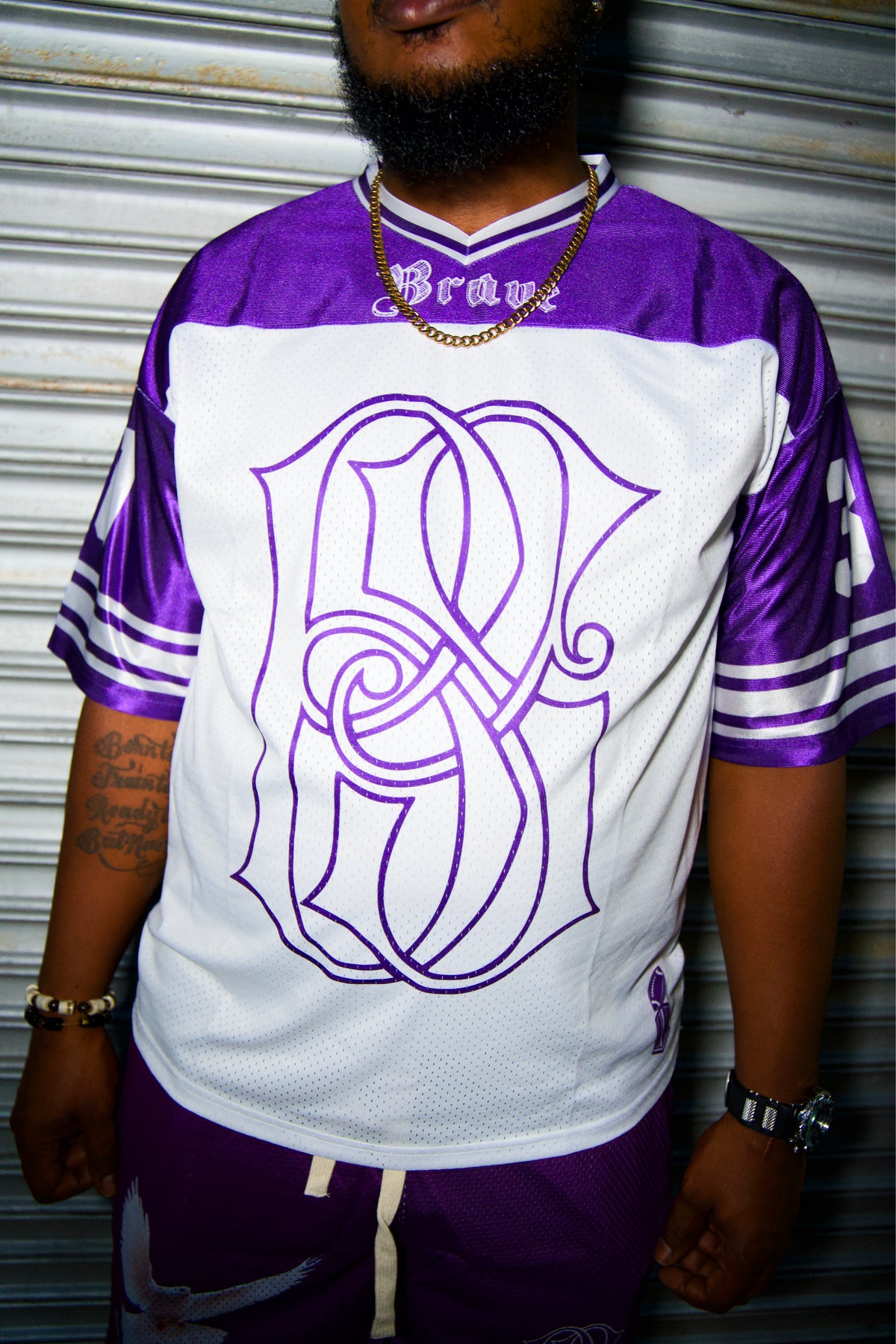 Brave Jersey Purple/White
