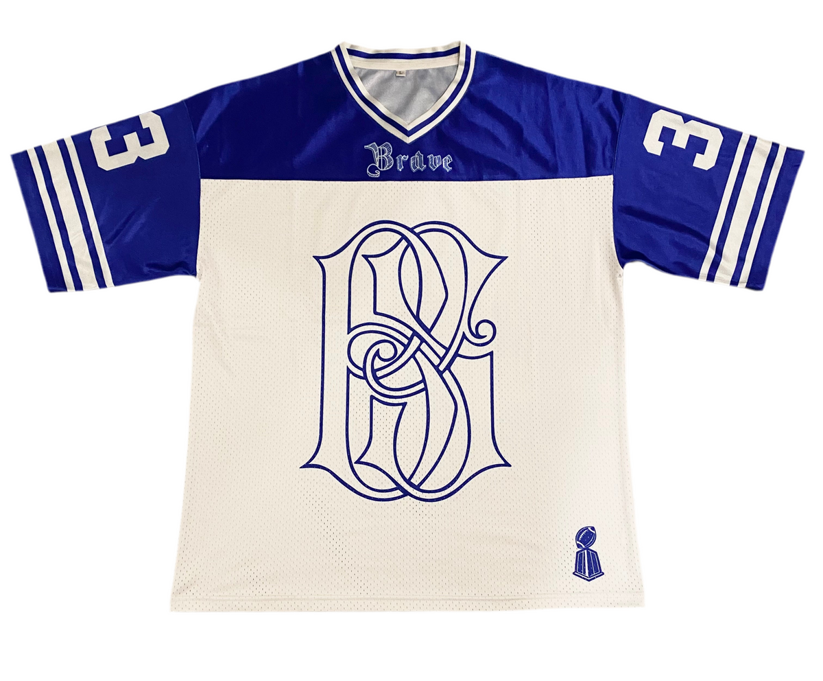 Brave Jersey Blue/White